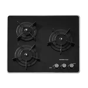 나비엔 매직 국내 3구 빌트인 가스레인지 600장용 블랙 GRB-6303 LPG(프로판가스)