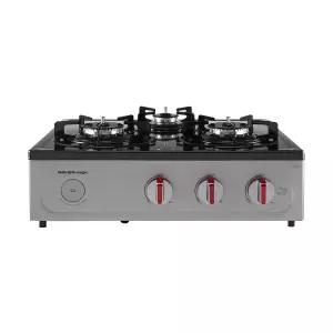 나비엔 매직 국내생산 3구 가스레인지 자동온도조절 실버 GRF-7003 LPG(프로판가스)