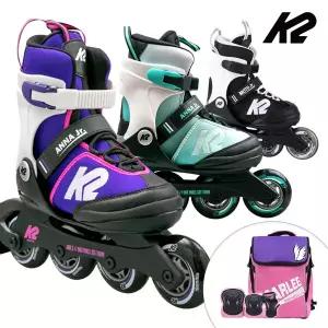 K2 인라인 스케이트 모토 안나+가방+보호대 아동 어린이 유아 인라인스케이트 신발항균건조기 휠커버
