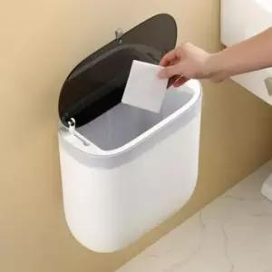 [JED] 욕실 쓰레기통 기저귀 밀폐 휴지통 벽걸이 공중부양
