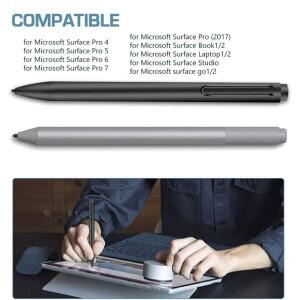 호환 5pcs 2H 스타일러스 펜 팁 액세서리 플라스틱 펜촉 Microsoft Surface Pro 7/6/5용 고감도 용량 성