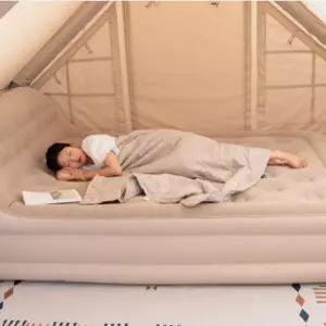 자동 에어매트 등받이 일체형 침대 캠핑용 휴대 매트