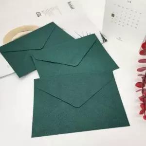 사무용 린넨 질감 봉투 청첩장 린넨 봉투 초대장 메시지 단색
