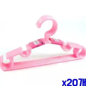 어린이옷걸이 아동용 플라스틱 옷걸이 5P x20개