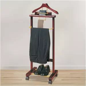 코트 랙 발렛 스탠드 바퀴가 달린 옷걸이 바지 레일과 신발 복도 탈의실 등 매우 실용적인 가구