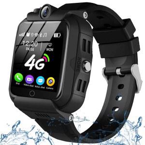 DDIOYUUR 스마트 워치 WiFi SMS 통화 음성 비디오 채팅 블루투스 알람 만보계 손목시계 포함 4-16 남아 생일 선물에 적합합니다.