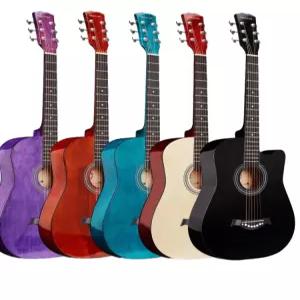 어쿠스틱 기타 포크 스타일 초보자 통기타 풀세트 독학용