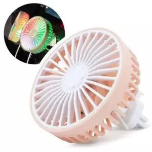 [JED] 풍속 핑크 선풍기 3단 송풍구 차량용 usb선풍기 LED 저소음