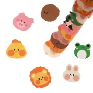 귀여운 미니 앨범 데코용 캐릭터 접착식 스티커 디자인 세트