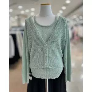 갤러리아 부루앤쥬디 소프트나시가디건세트 BBSEST001P