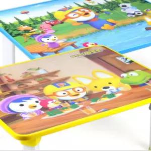 심플한방 유아 어린이 캐릭터 접이식 공부상 밥상 테이블
