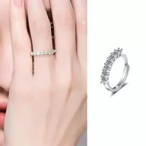 주얼리 seven 링 개별박스포장 커플링 오픈조절가능 로얄큐빅 패션 우정 알레르기 S925 없는 반지