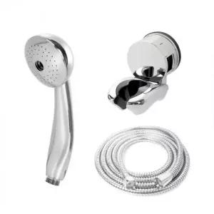 인테리어 올크롬 중 A세트 2m 메탈호스 절수 샤워기 거치대 행거 욕실 스프링 호수 홀더 샤워헤드 화장실