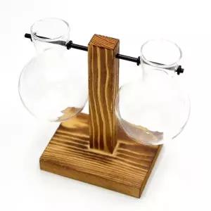 인테리어 수경재배 화병 유리 꽃병 2구