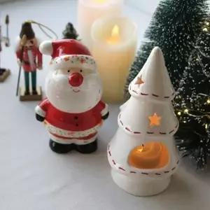 소품 산타 촛대세트 1P 캔들홀더 크리스마스 트리