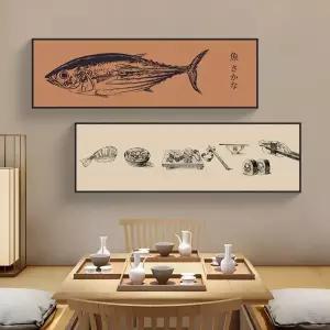 오마카세 횟집 그림 인테리어 벽화 일식집 동양화 스시 액자