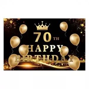대형 기념일70 생일 럭셔리 소품 장식 현수막 배너