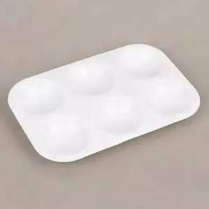 ( )미술 물감 혼합 미니 파레트 6칸 화방 이젤 색채 조색판