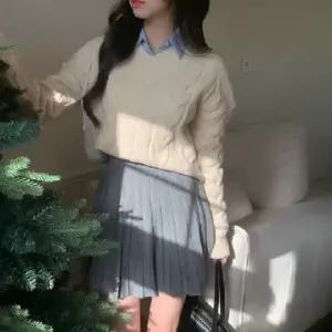 베르 플 니트 스커트 니트치마 부드러운 소재 데일리 미니스커트