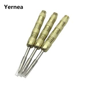 Yernea  3 개 다트 바늘 니켈 도금 구리 소재 스포츠 엔터테인먼트 액세서리 스틸 팁 4.5 미리메터 나사 인