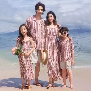 가족시밀러룩 휴양지 패밀리옷 해외여행 패밀리룩 비치룩