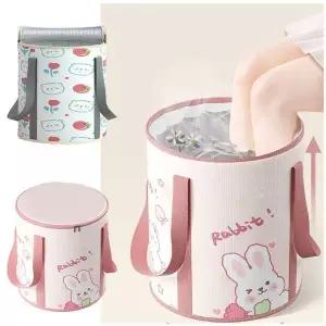 [콩심팥심]접이식 족욕기 보온 발목욕통 족탕기 휴대용 덥개 무