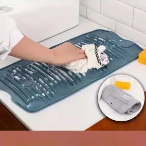 투피스 세탁판 세탁 패드 세탁 가방 세탁 패드 미니 소형 흡착판 접이식 PVC 세면타월