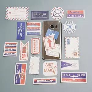 빈티지 라벨 스티커 비행기 다꾸스티커 다이어리스티커 귀여운스티커