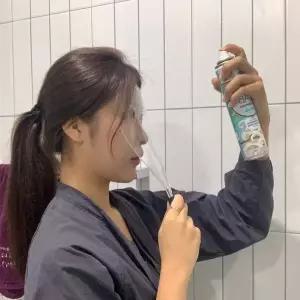 미용실 스프레이 얼굴가리개 페이스커버