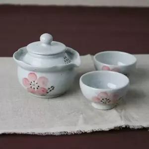 2인세트 티팟 꽃 다기세트 찻잔 전통찻잔 도자기 다도용품