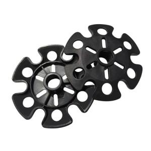 10PC  아웃도어 캠프 하이킹 폴 노르딕 워킹 스틱 케인 눈꽃 바스켓 진흙 모래 눈 스키 대체 알펜스톡