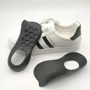 기능성 깔창 아치패드 오다리 교정 평발 군화 족저근막염 인솔 블랙