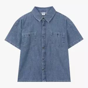 [롯데백화점]유솔 UNI 데님 반팔 셔츠 (2컬러) ULYC264Y1