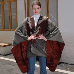 여자망토 코디 숄 사계절 니트 따뜻한 트임 스카프 여행 가디건 심쿵희망