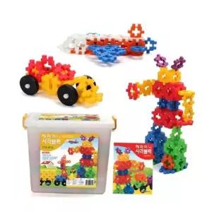 블록 해피 미니 사각블럭 378pcs