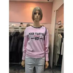 [에고이스트] 메탈사 믹스 레터링 자카드 슬릿 니트 ES1KL-663 690838