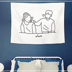 [2개구성] 러브볼터치 패브릭포스터 패브릭가림막 대-150X130 인테리어포스터 가림막포스터 LW7DD458