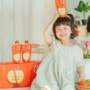 사과채 갈아만든 사과즙 120ml10포 어린이 아침대용 학교간식 농축 국산 착즙주스