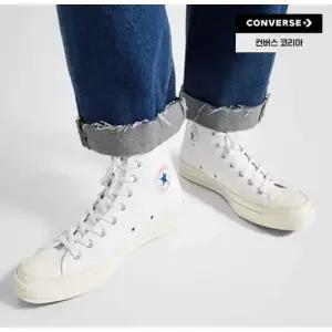 CONVERSE 컨버스 A07201C 척70 클래식 레더 하이 테니스화 보드화 단화 운동화 화이트 978105