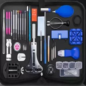 시계 폴리싱 공구 교체 분해 세트 조절 줄이기 오프너 배터리 키트