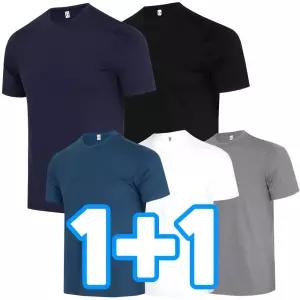 원플러스원 여름 남자 아웃도어티셔츠 등상복 기능성 남성 냉감티 쿨론티 무지 라운드 반팔 빅사이즈