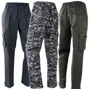 [제이케이유통]2장세트 제이케이 빅사이즈 면 건빵팬츠 봄 가을 남성 작업복 등산복 건빵 주머니 바지 ...