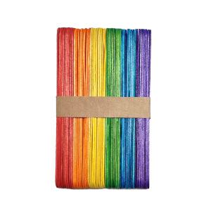 [대성문구] 하드스틱칼라-컬러혼합 50개입(대 15cm)/180017/하드막대 아이스크림막대 하드바