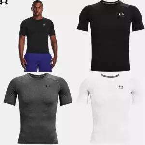 [갤러리아] [언더아머] (1361518) 남성 HeatGear 아머 컴프레션 이너 반팔