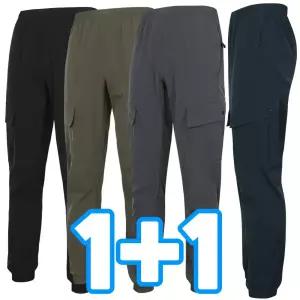 원플러스원 남자여름바지 쿨링 냉감 아이스 스판 카고 조거팬츠  작업복 하의 중년 쿨 시원한 빅사이즈