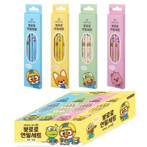포포팬시 뭉구 뽀로로연필세트 4본 혼합, 24개