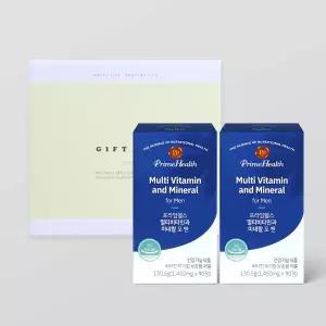 [롯데백화점]마더네스트 [마더네스트] 프라임헬스 멀티비타민과 미네랄 포맨 90정 2개입 선물세트