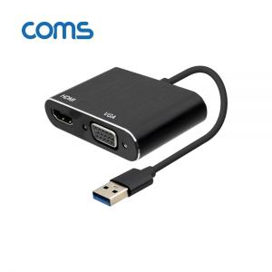 [BT688] Coms USB 3.0 to HDMI / VGA 컨버터 Black