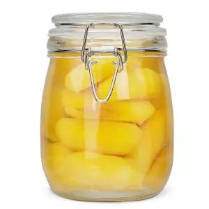 [미르코리아]파인클립자 700ml 클램프 캐닝자 유리병 M294 잼병 양념병