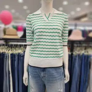 [조이너스]여성 브랜드 24신상 니트 여름 반팔 숏 티셔츠JEU5WSL320_US